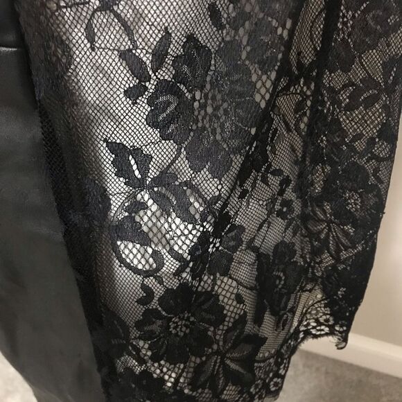 NWT Vegan leather and lace sexy cami - Picture 9 of 11